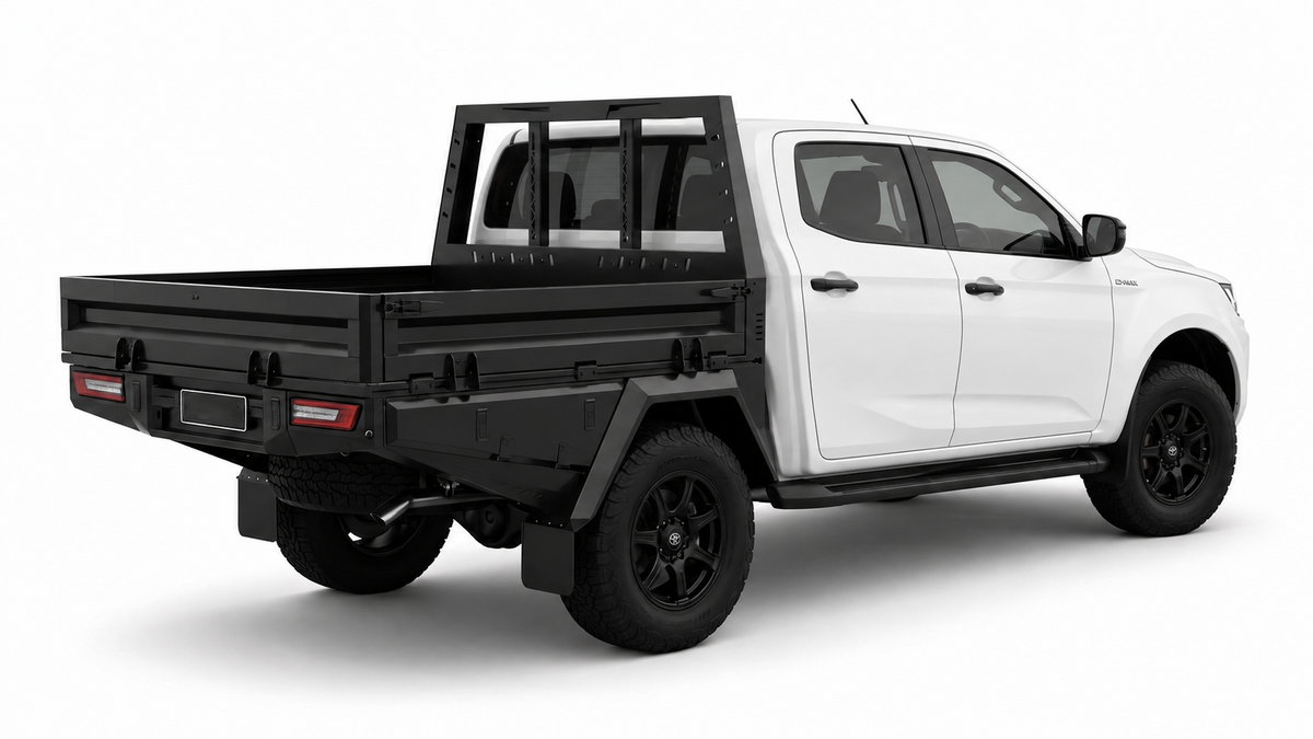 AluBlack Drop-Sides flatbed – Isuzu D-Max 2023+ Double Cab