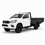 AluBlack Drop-Sides flatbed – Toyota Hilux 2016+ Single Cab