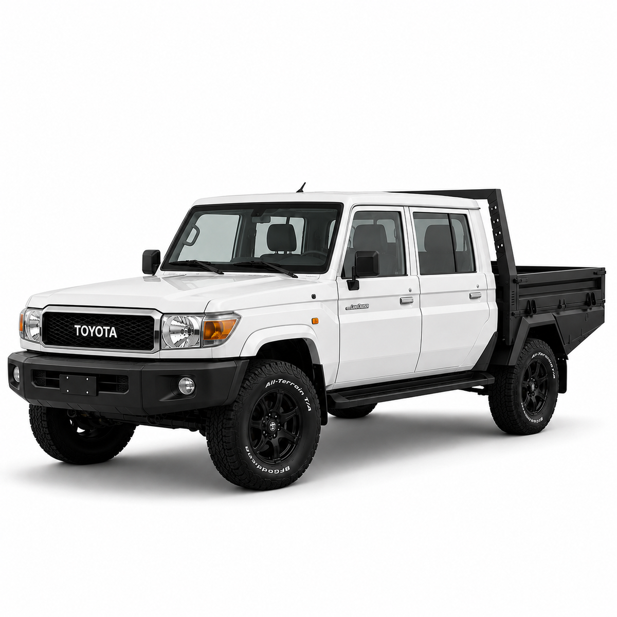 AluBlack Drop-Sides flatbed – Toyota Land Cruiser 79 Double Cab