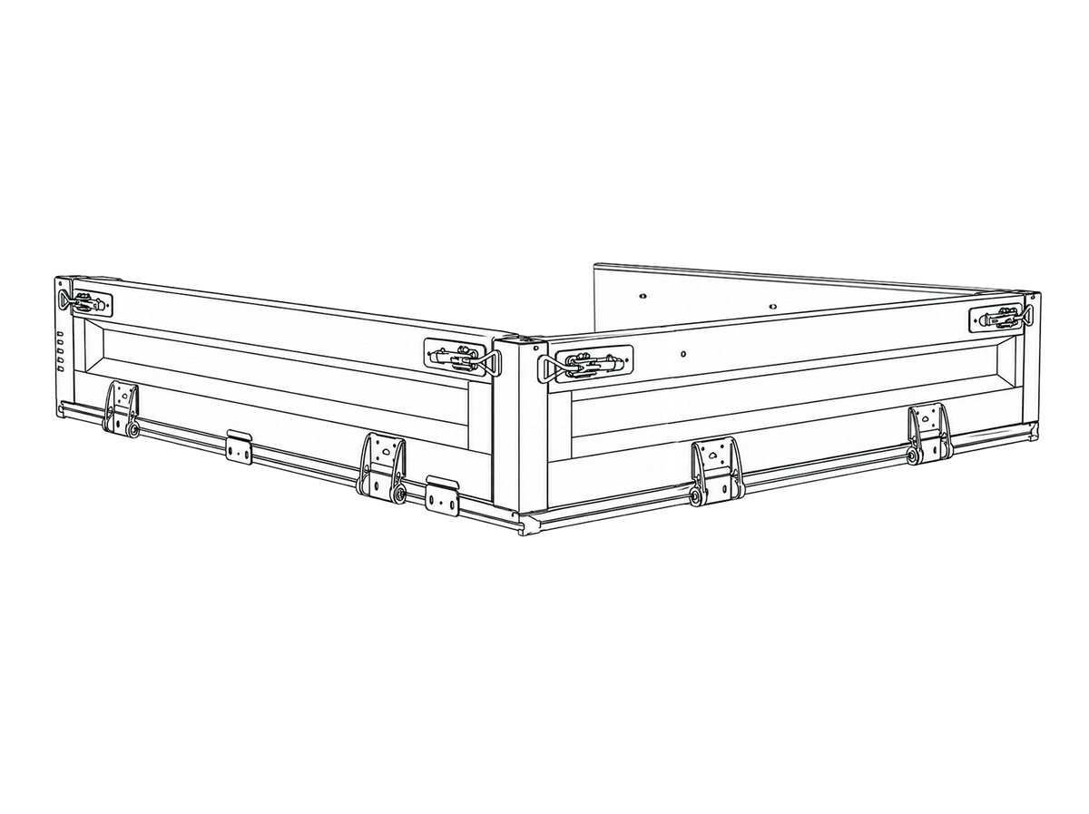 AluBlack Drop-Sides flatbed – Toyota Land Cruiser 79 Single Cab