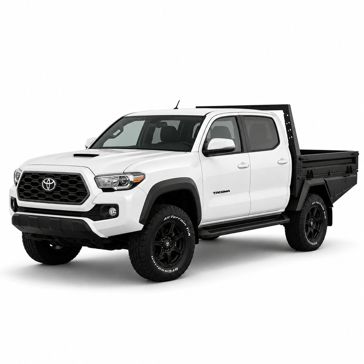 AluBlack Drop-Sides flatbed – Toyota Tacoma 2024+ Double Cab
