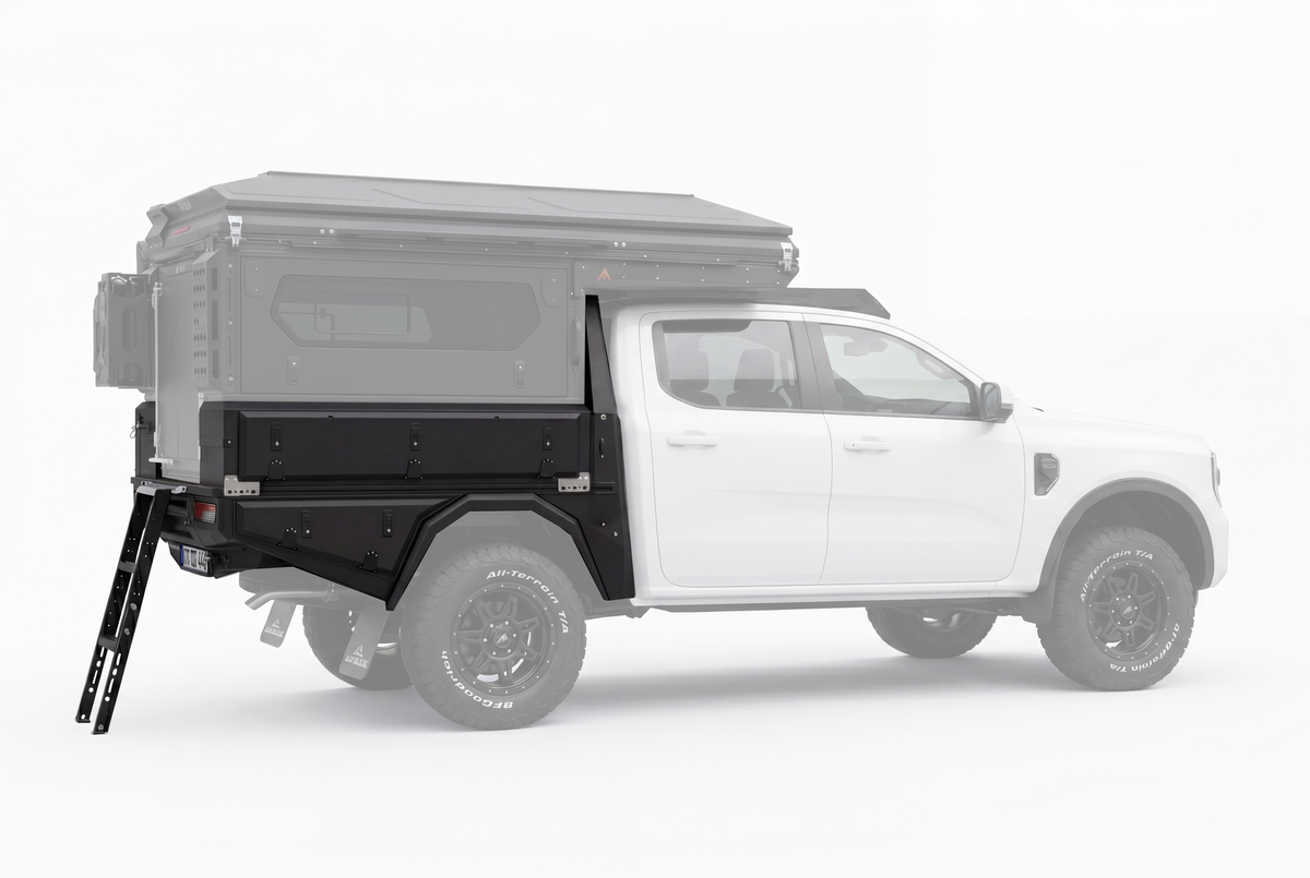 AluBlack ModCAP Kit flatbed – Ford Ranger 2023+ Double Cab