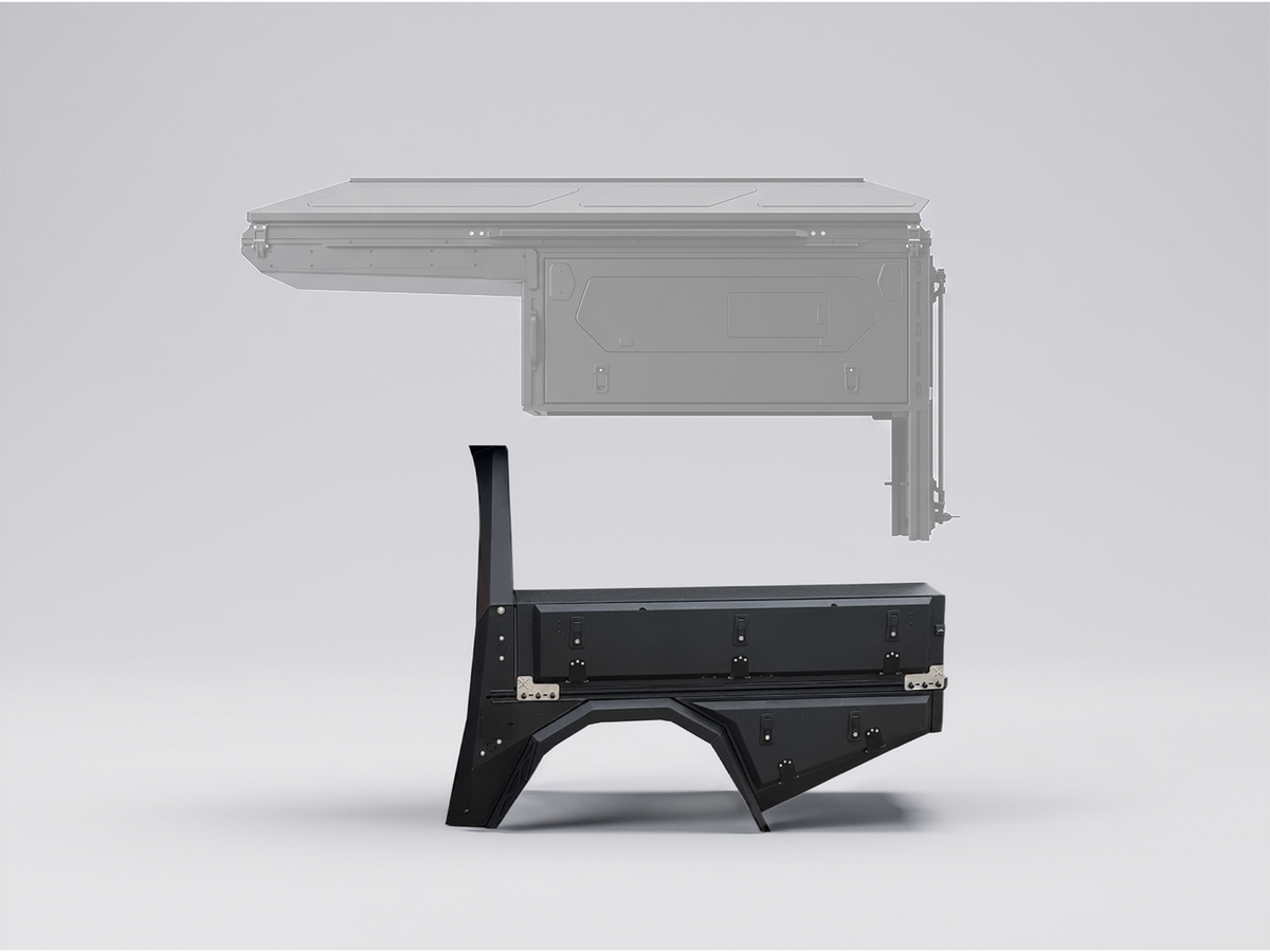 AluBlack ModCAP Kit flatbed – Ford Ranger 2023+ Double Cab