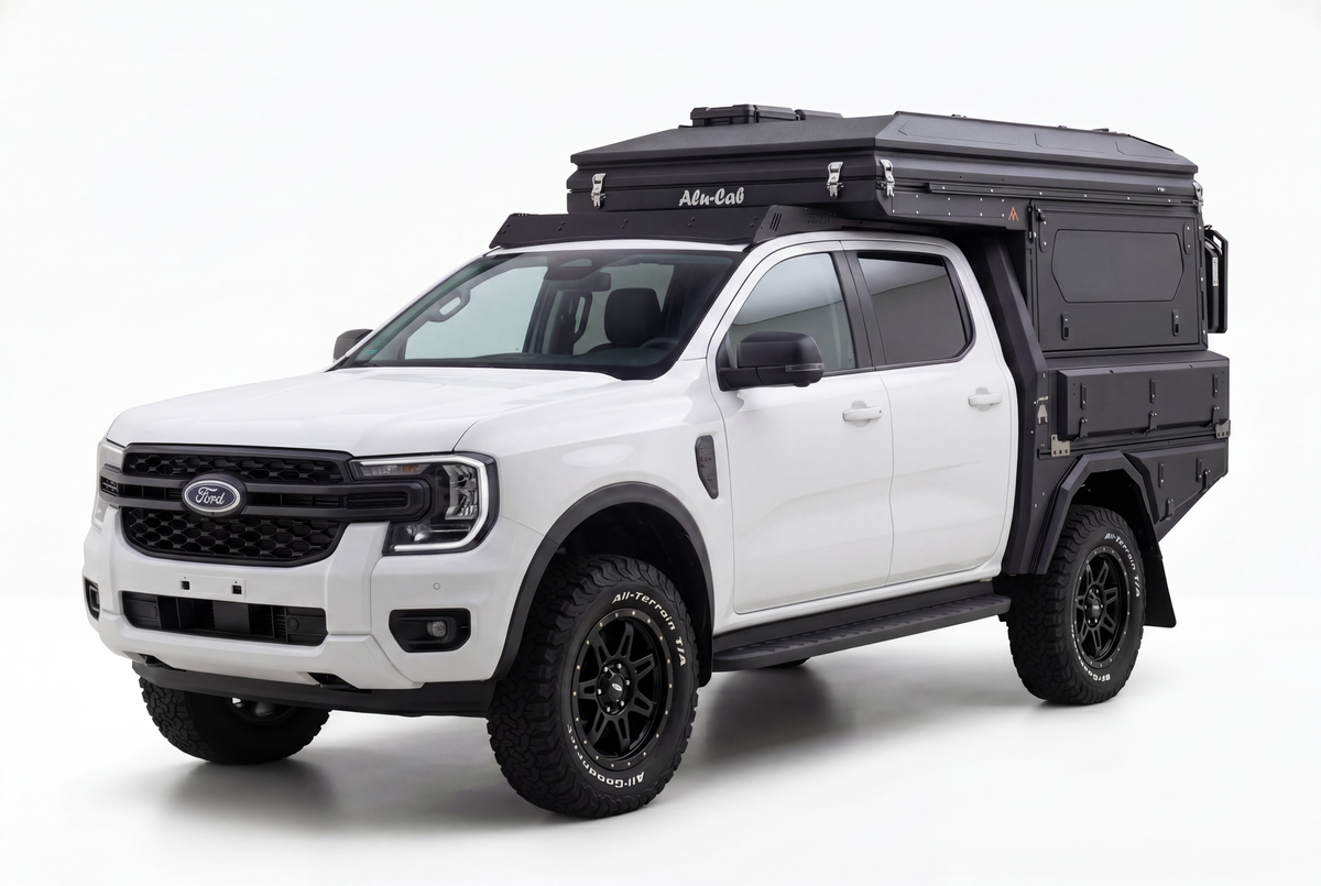 AluBlack ModCAP Kit flatbed – Ford Ranger 2023+ Double Cab