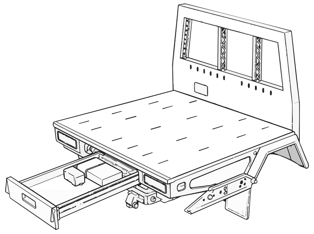 AluBlack ModCAP Kit flatbed – Isuzu D-Max 2023+ Double Cab