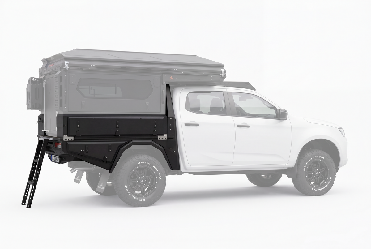 AluBlack ModCAP Kit flatbed – Isuzu D-Max 2023+ Double Cab