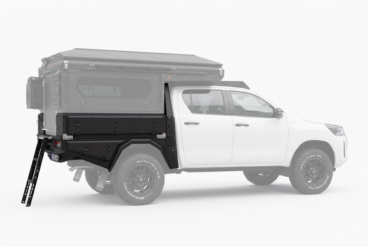AluBlack ModCAP Kit flatbed – Toyota Hilux 2016+ Double Cab