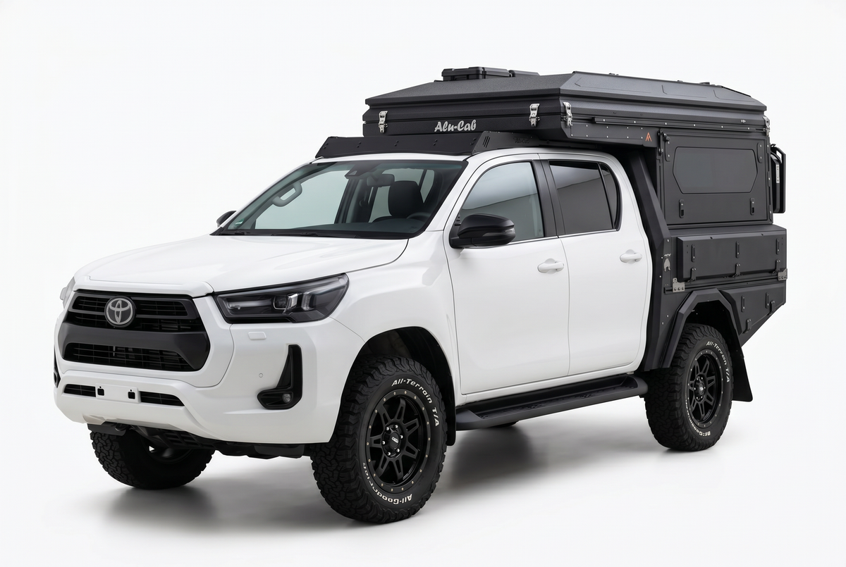 AluBlack ModCAP Kit flatbed – Toyota Hilux 2016+ Double Cab