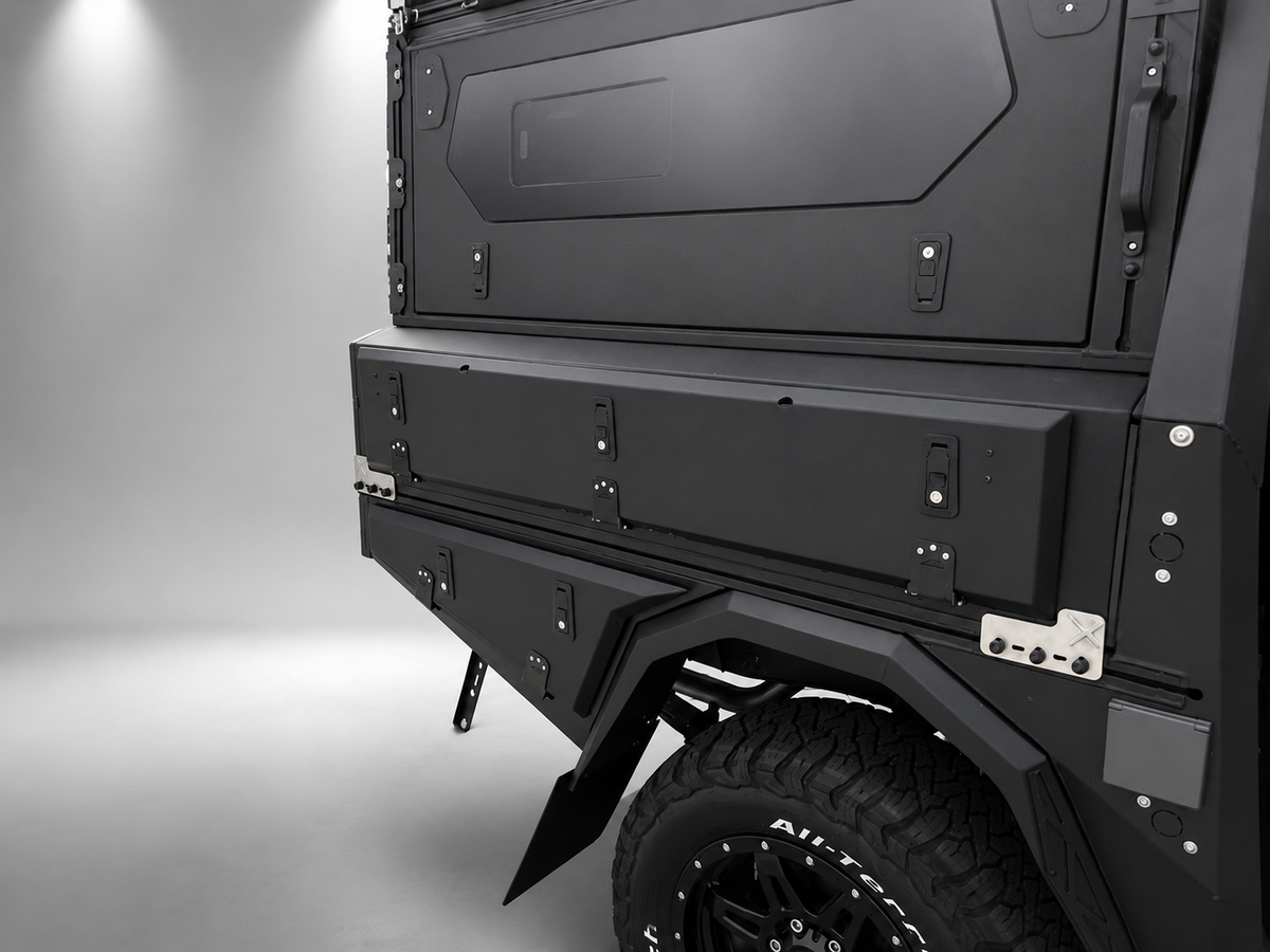 AluBlack ModCAP Kit flatbed – Toyota Hilux 2016+ Single Cab