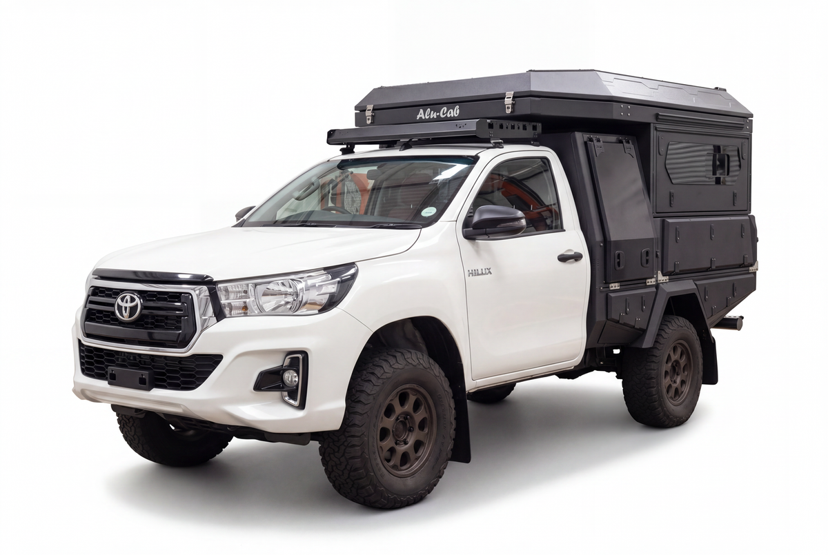 AluBlack ModCAP Kit flatbed – Toyota Hilux 2016+ Single Cab