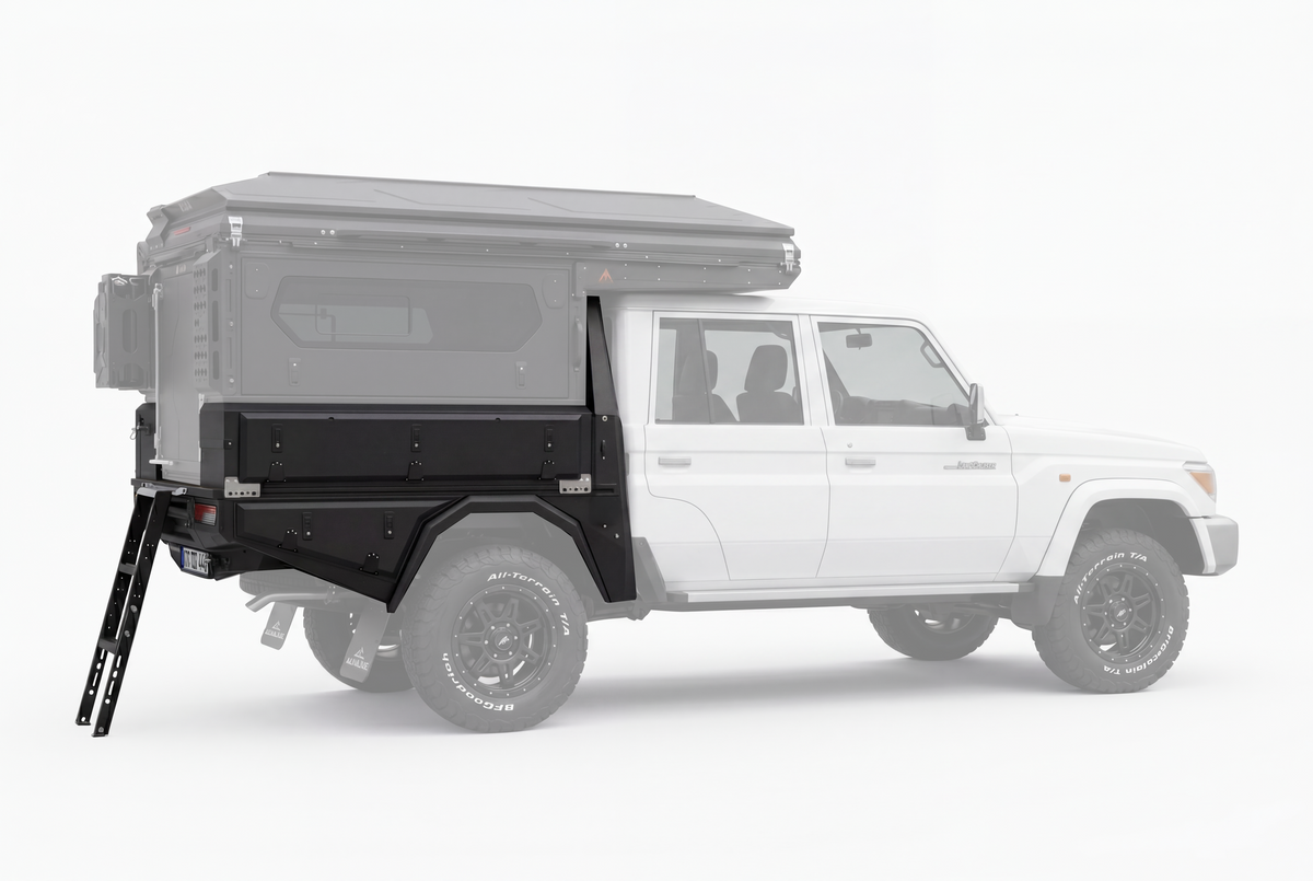 AluBlack ModCAP Kit flatbed – Toyota Land Cruiser 79 Double Cab