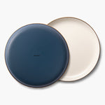 Barebones Emalje 2-Tone Dybe Tallerkener, 2 stk. – Indigo Blue
