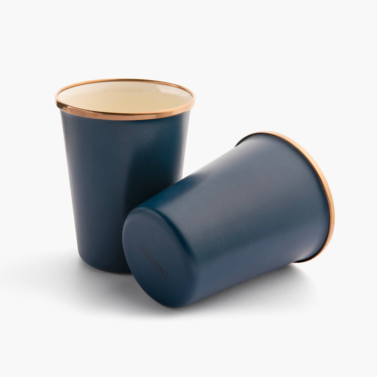 Barebones Emalje 2-Tone Høje Kopper, 2 stk. – Indigo Blue