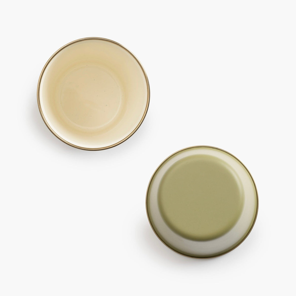 Barebones Emalje 2-Tone Høje Kopper, 2 stk. – Olive Drab
