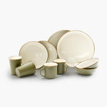 Barebones Emalje 2-Tone Høje Kopper, 2 stk. – Olive Drab