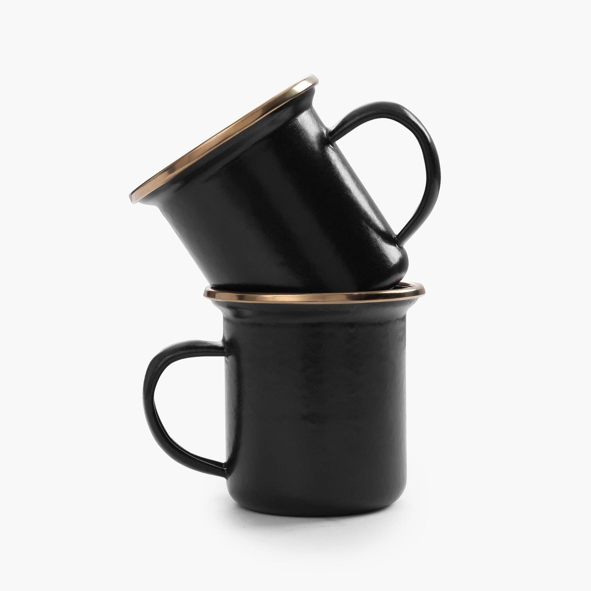 Barebones Emalje Espressokopper, 2 stk. – Charcoal