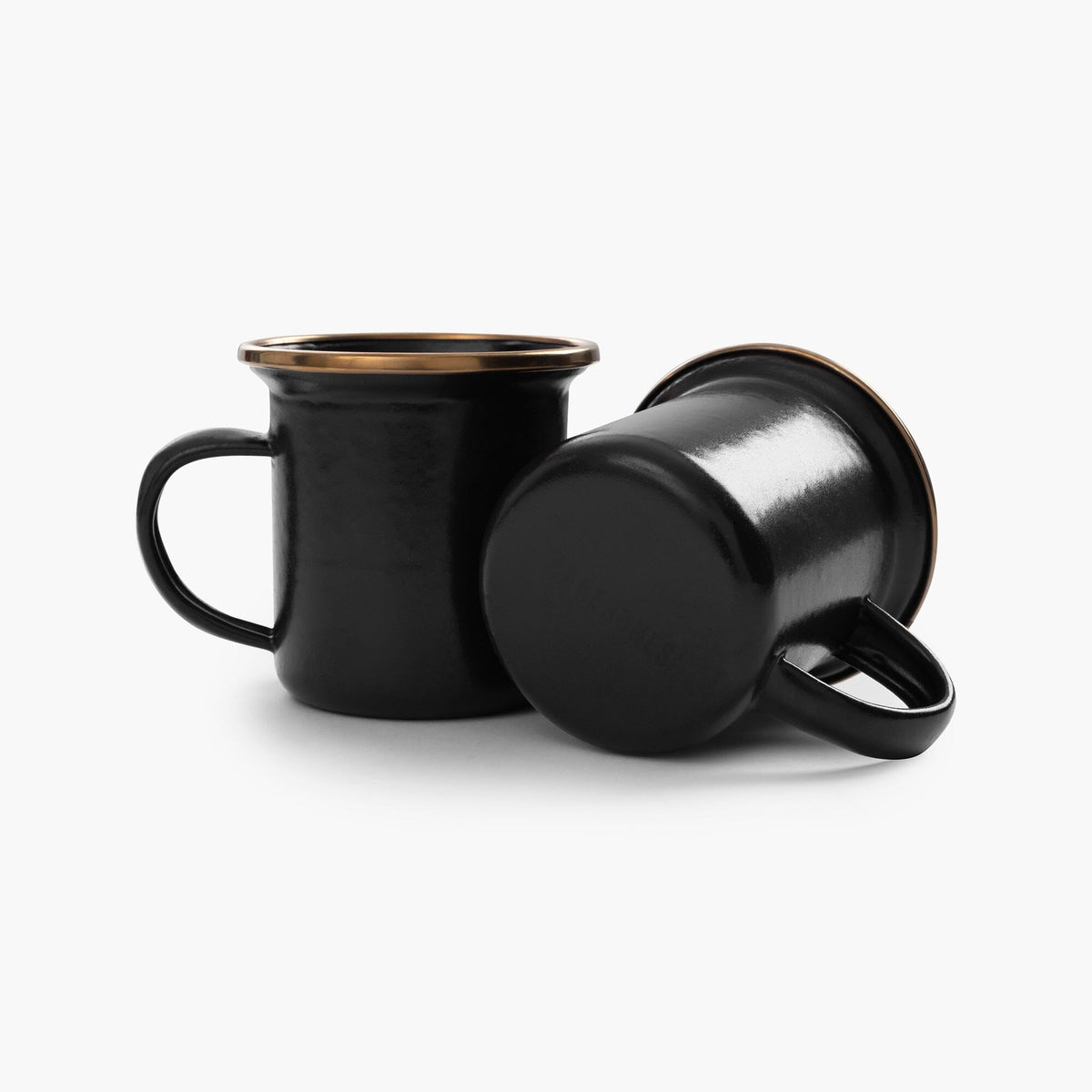 Barebones Emalje Espressokopper, 2 stk. – Charcoal