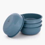 Barebones Rolled Enamelware Skål – Smoky Blue
