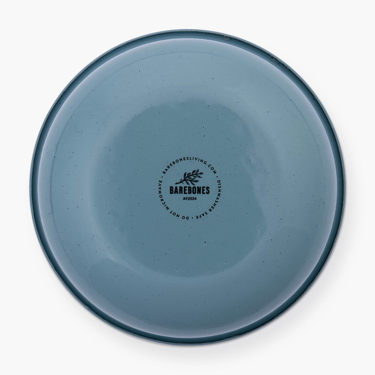 Barebones Rolled Enamelware Skål – Smoky Blue