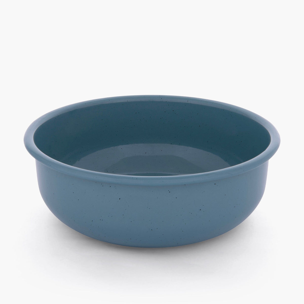 Barebones Rolled Enamelware Skål – Smoky Blue