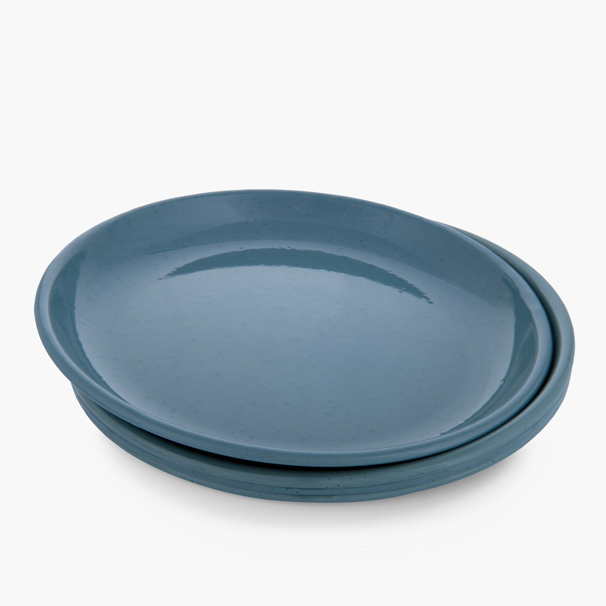 Barebones Rolled Enamelware Tallerken – Smoky Blue