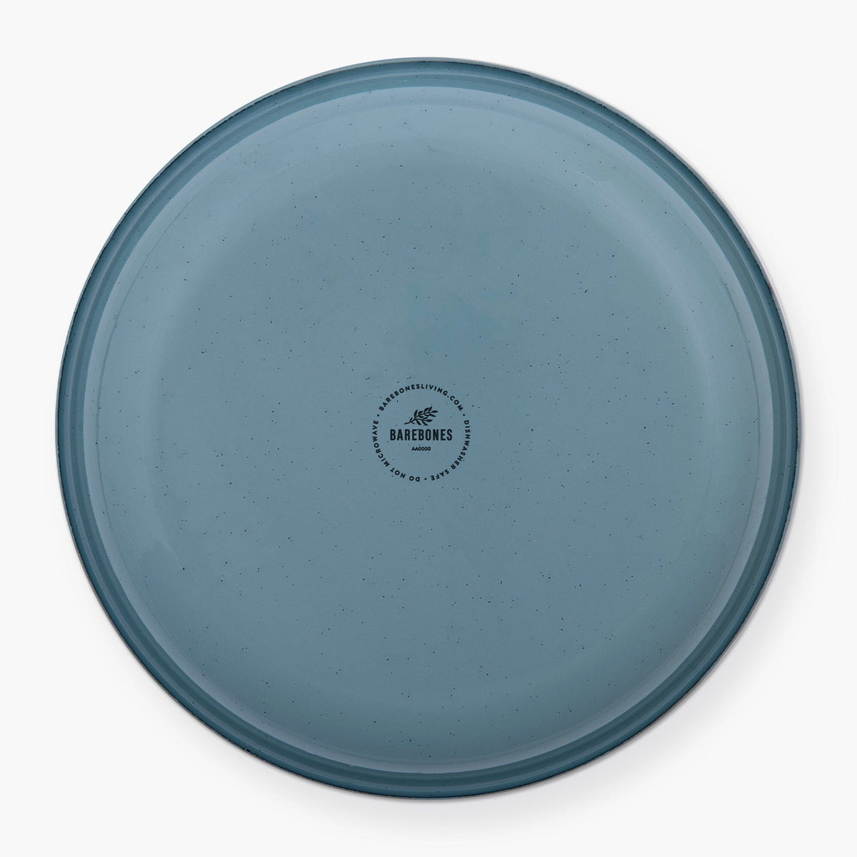 Barebones Rolled Enamelware Tallerken – Smoky Blue