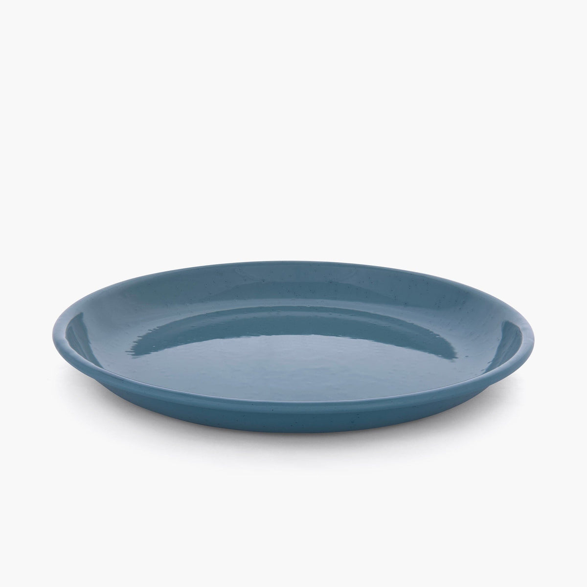 Barebones Rolled Enamelware Tallerken – Smoky Blue