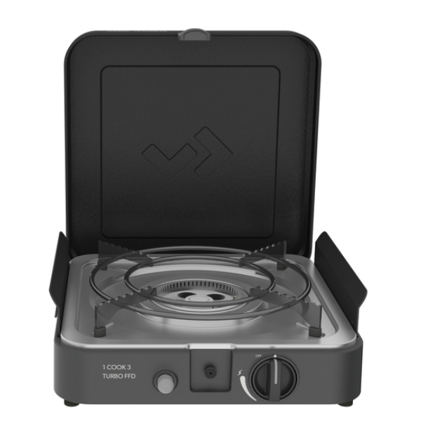 Dometic 1 Cook Deluxe Turbo gasblus (med enkelt gasdåseadapter)