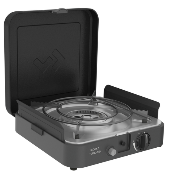 Dometic 1 Cook Deluxe Turbo gasblus (med enkelt gasdåseadapter)