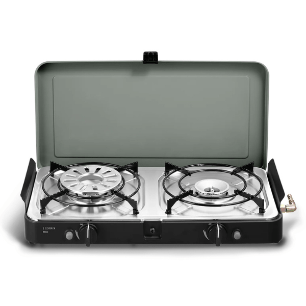 Dometic 2 Cook 3 Pro Deluxe gasblus (med Dual Power Pak)