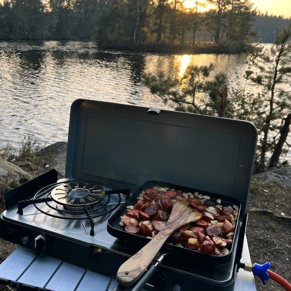 Dometic 2 Cook 3 Pro Deluxe gasblus (med Dual Power Pak)