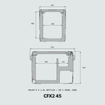 Dometic CFX2 45 køleskab, 45 L