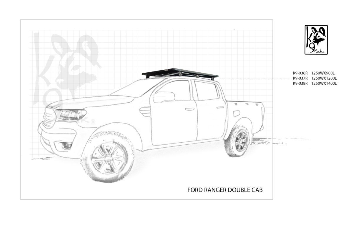Eezi-Awn K9 Roofrack - Ford Ranger (2012-2022)