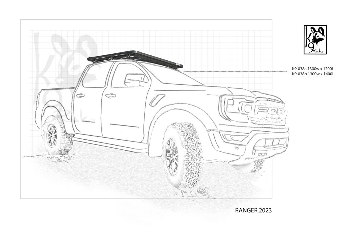 Eezi-Awn K9 Roofrack - Ford Ranger og Raptor (2023+)