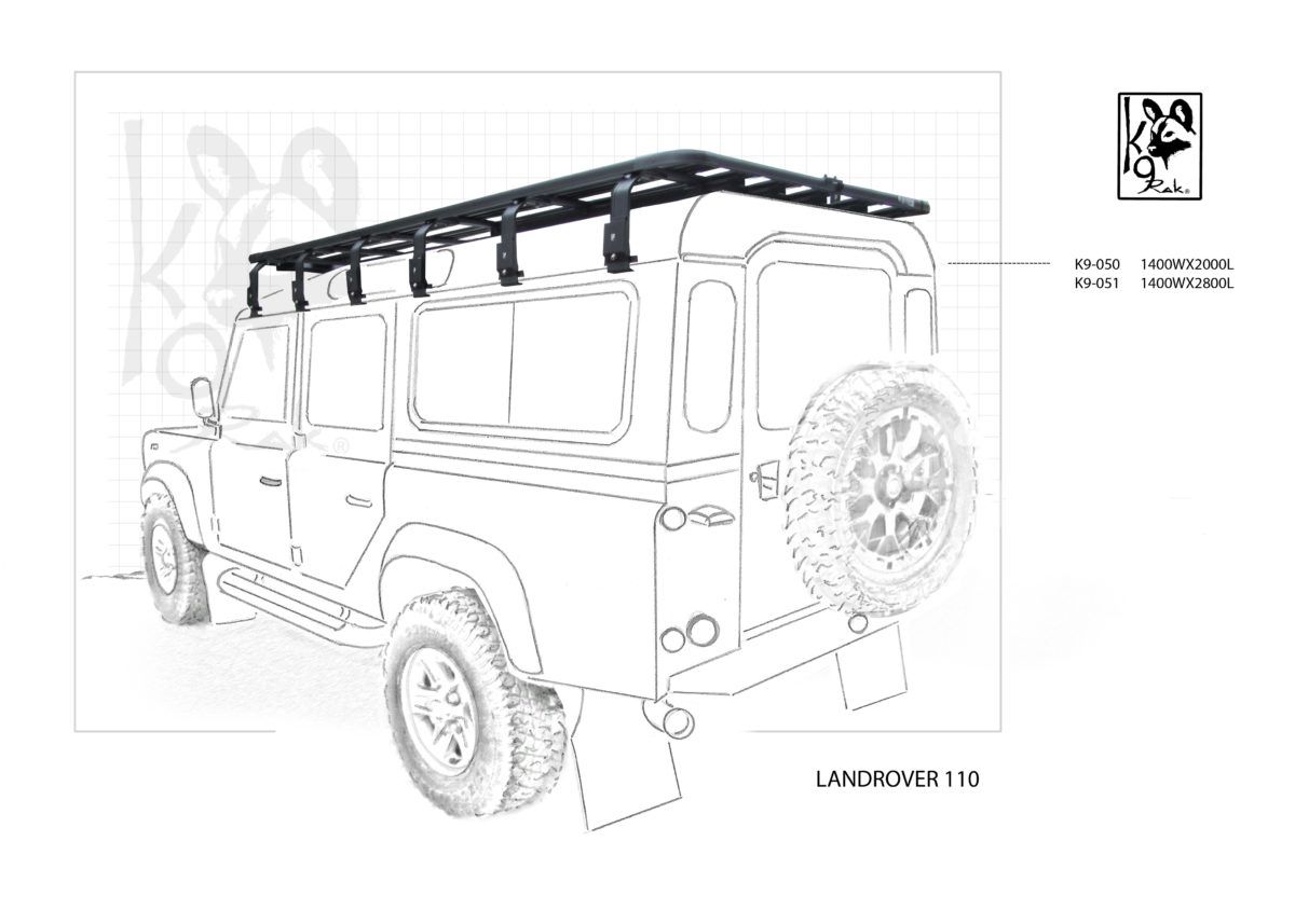 Eezi-Awn K9 Roofrack - Land Rover Defender 110 (1983-2016)