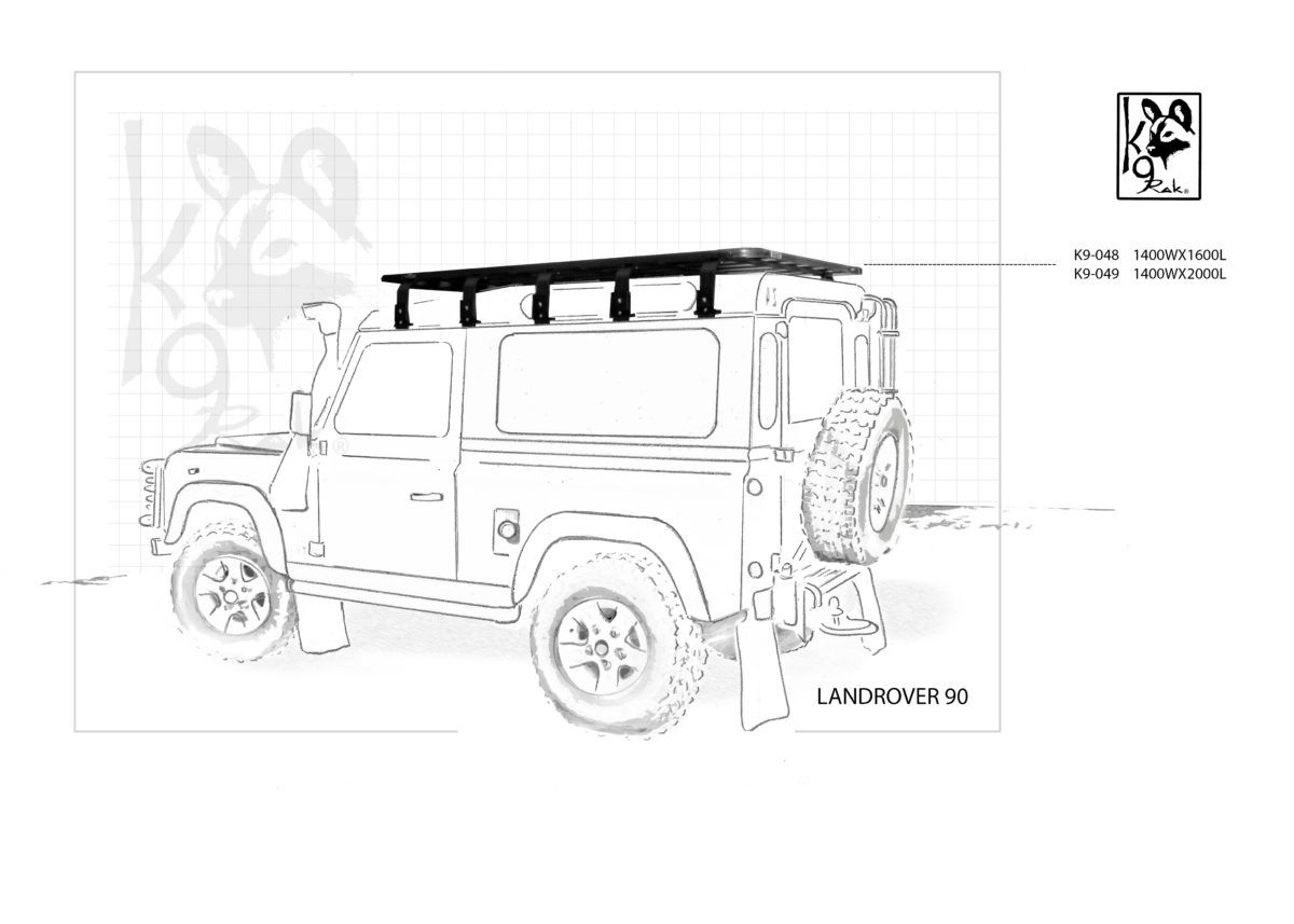 Eezi-Awn K9 Roofrack - Land Rover Defender 90 (1983-2016)