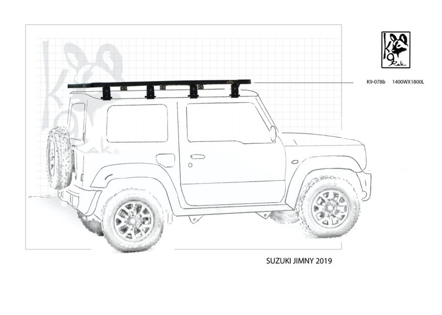 Eezi-Awn K9 Roofrack - Suzuki Jimny