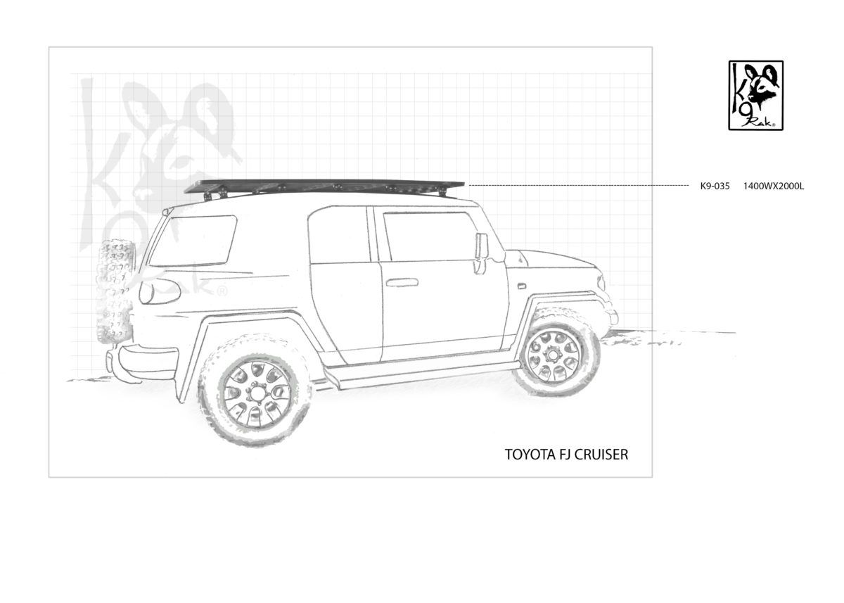 Eezi-Awn K9 Roofrack - Toyota FJ Cruiser