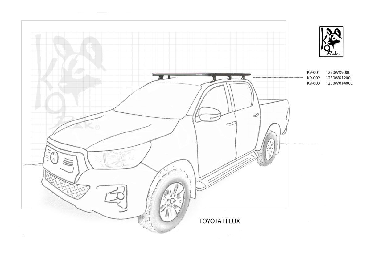 Eezi-Awn K9 Roofrack - Toyota Hilux Revo (2016-2025)