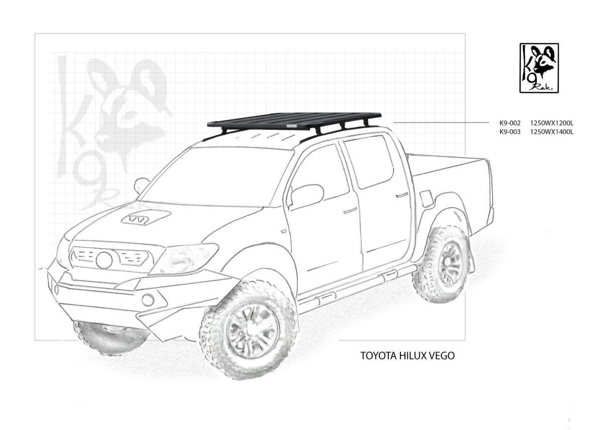 Eezi-Awn K9 Roofrack - Toyota Hilux Vigo (2005-2015)