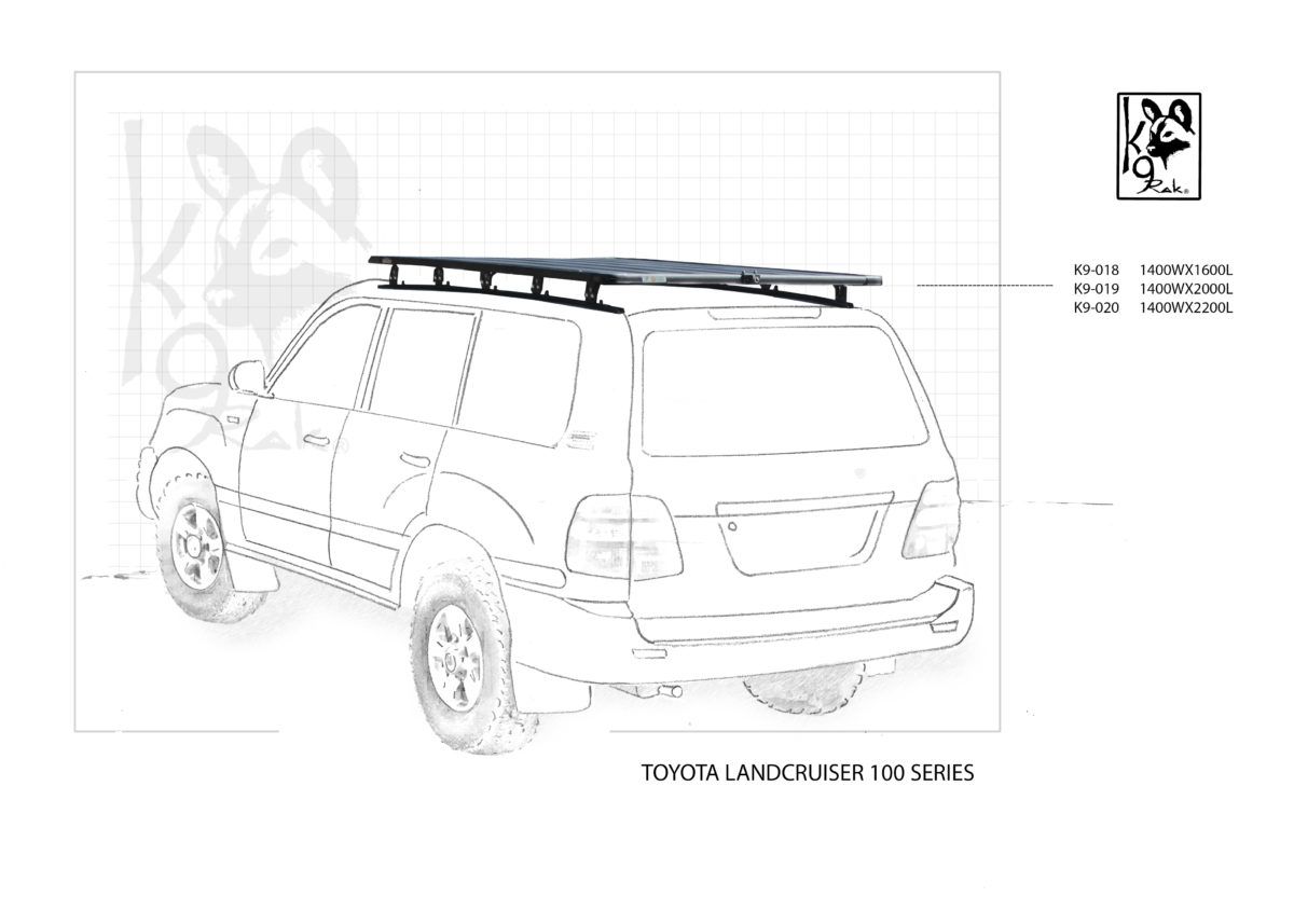 Eezi-Awn K9 Roofrack - Toyota Land Cruiser 100
