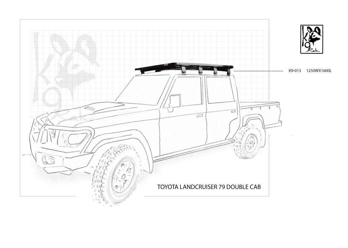 Eezi-Awn K9 Roofrack - Toyota Land Cruiser 79 – Double Cab
