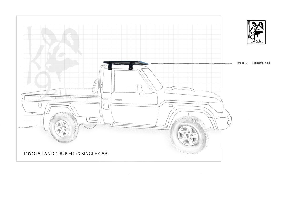 Eezi-Awn K9 Roofrack - Toyota Land Cruiser 79 – Single Cab