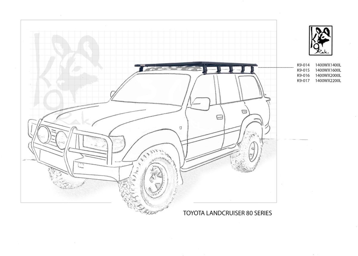 Eezi-Awn K9 Roofrack - Toyota Land Cruiser 80