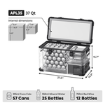 ICECO APL35 Dual Zone køleskab, 35 L – Sort