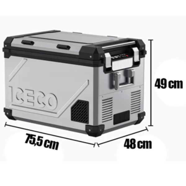 ICECO APL55 Dual Zone køleskab, 55 L – Sølv