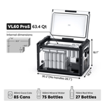 ICECO VL60PROS Single Zone køleskab, 60 L – Oliven