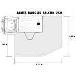 James Baroud Falcon 270 graders markise (Venstrehængt)