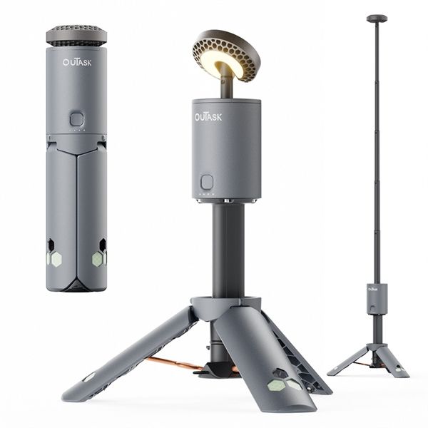 OuTask TD-1 teleskoplampe – Light Grey
