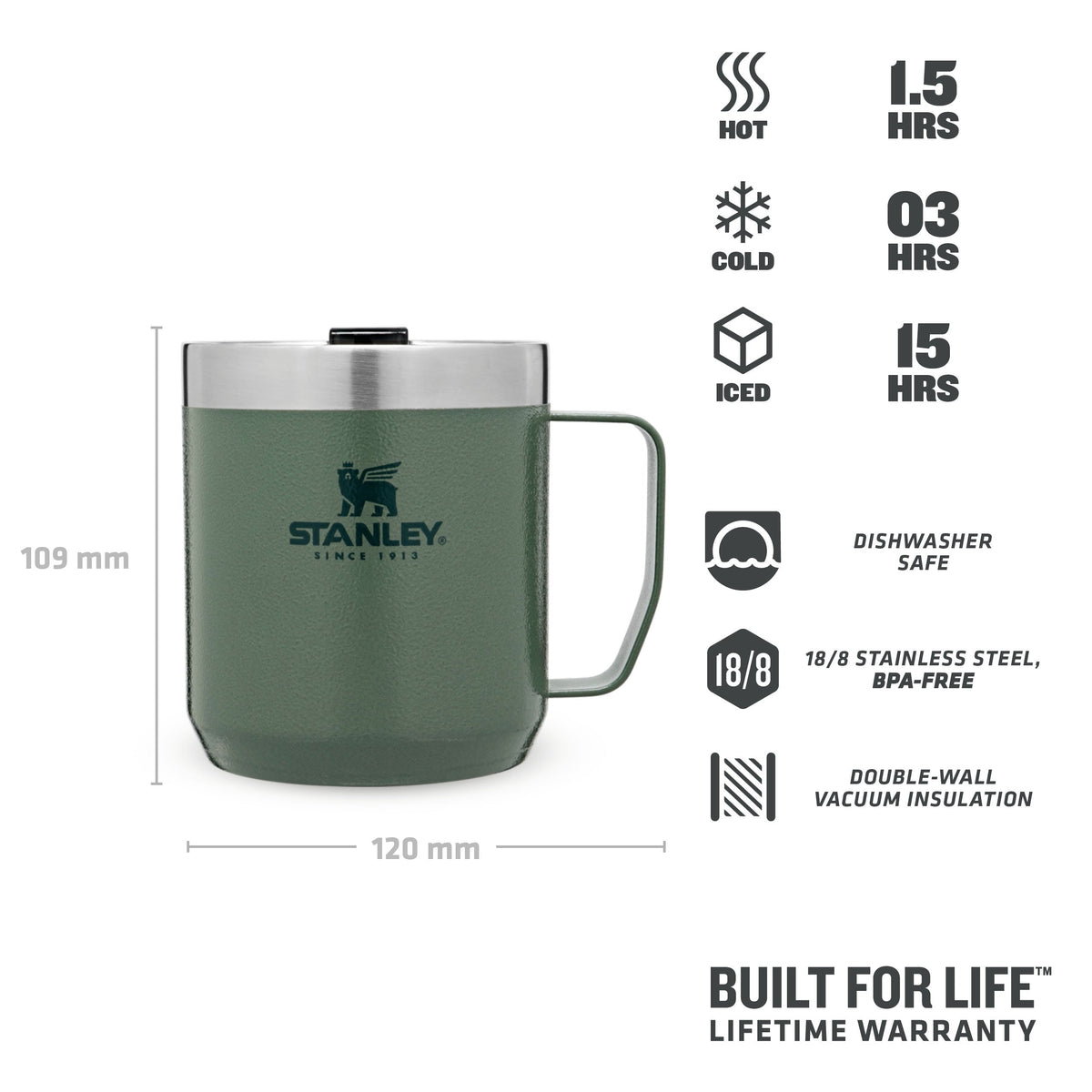 Stanley Everyday Camp Mug 0,35 L – Hammertone Green